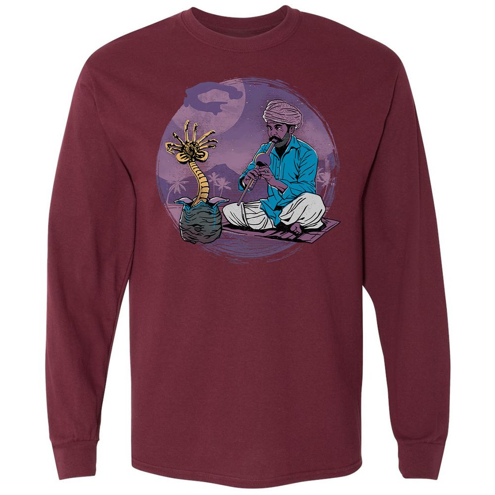 Long Sleeve T-Shirt - QK3DJ7U1 - Maroon - 11