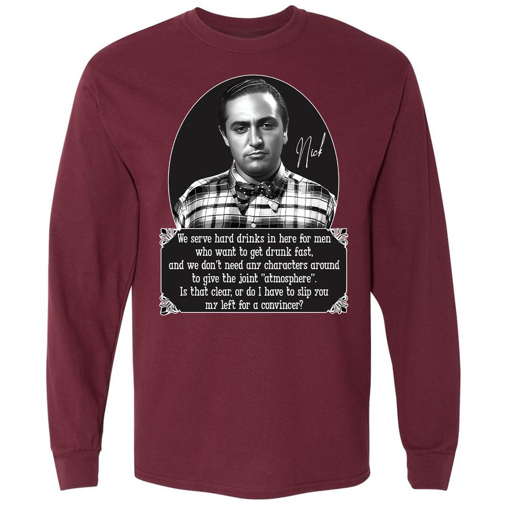 Long Sleeve T-Shirt - LTKMSHEH - Maroon - 11