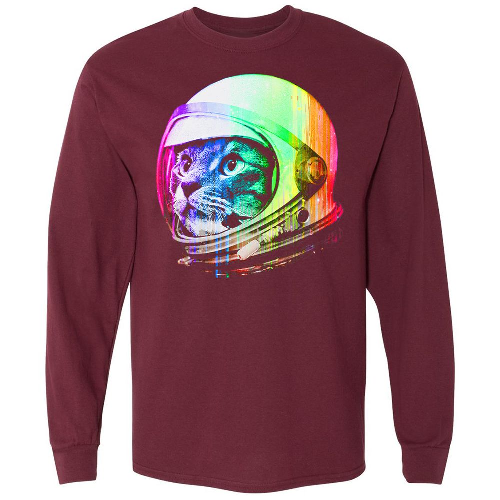 Long Sleeve T-Shirt - 8QG1WVSC - Maroon - 11