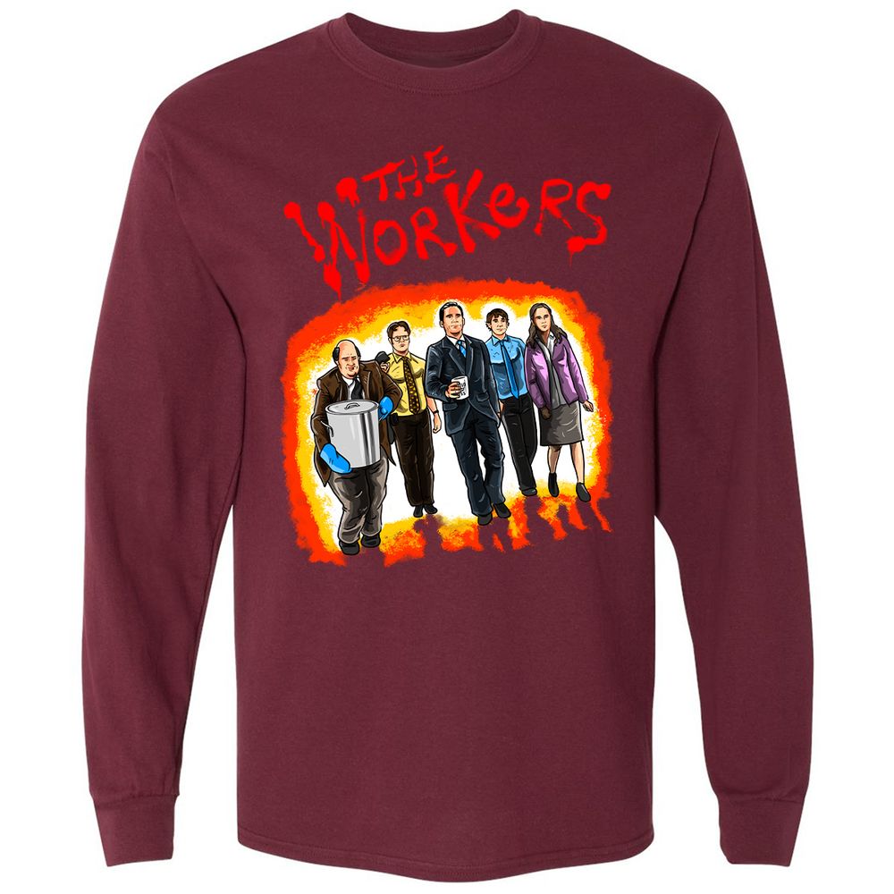 Long Sleeve T-Shirt - 4GGLNRB1 - Maroon - 11