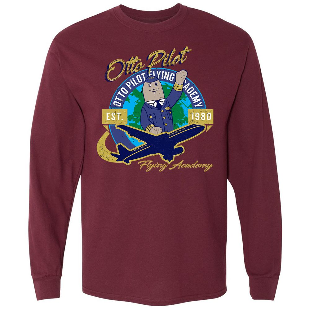 Long Sleeve T-Shirt - 8682XHDE - Maroon - 11