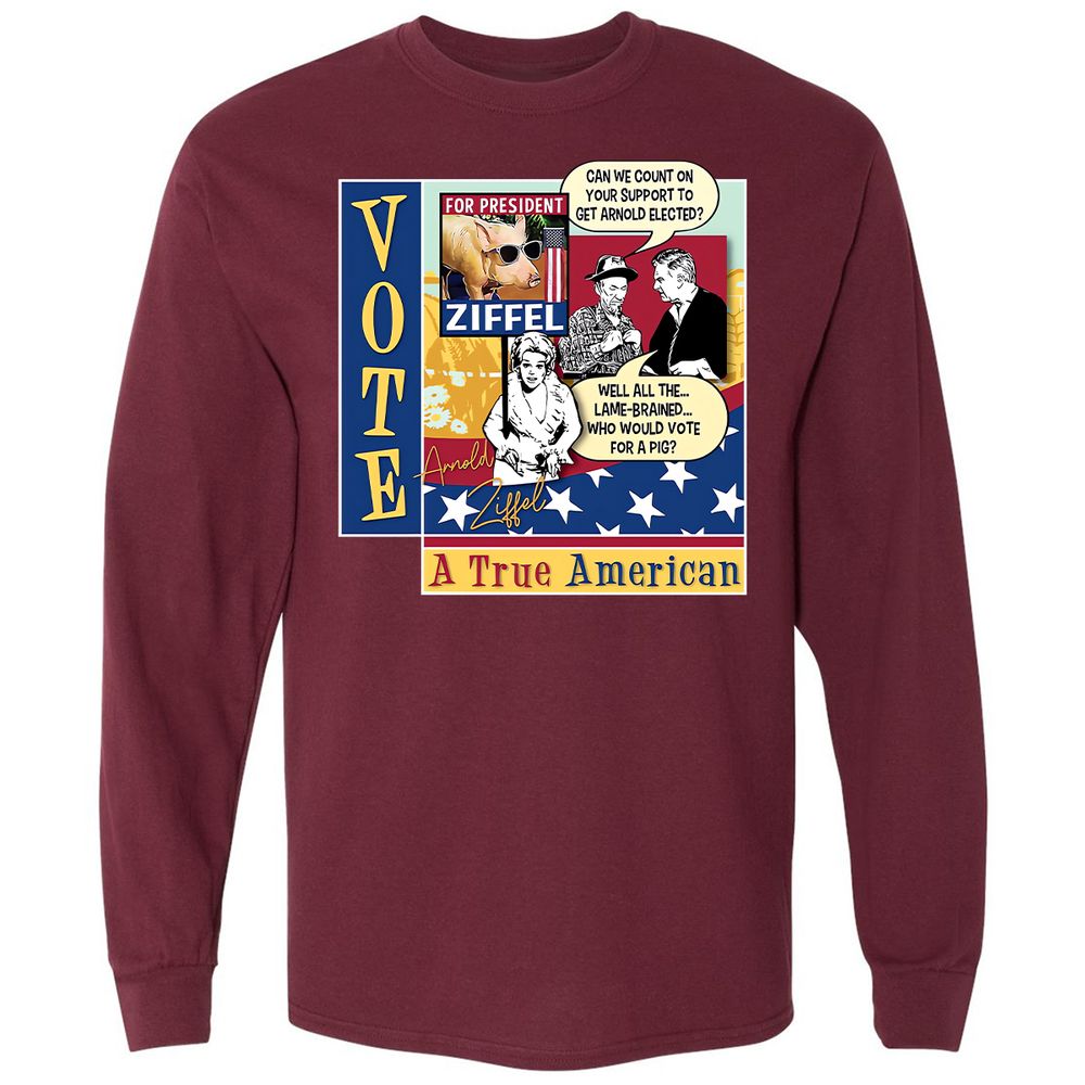 Long Sleeve T-Shirt - R9LD3NWZ - Maroon - 11