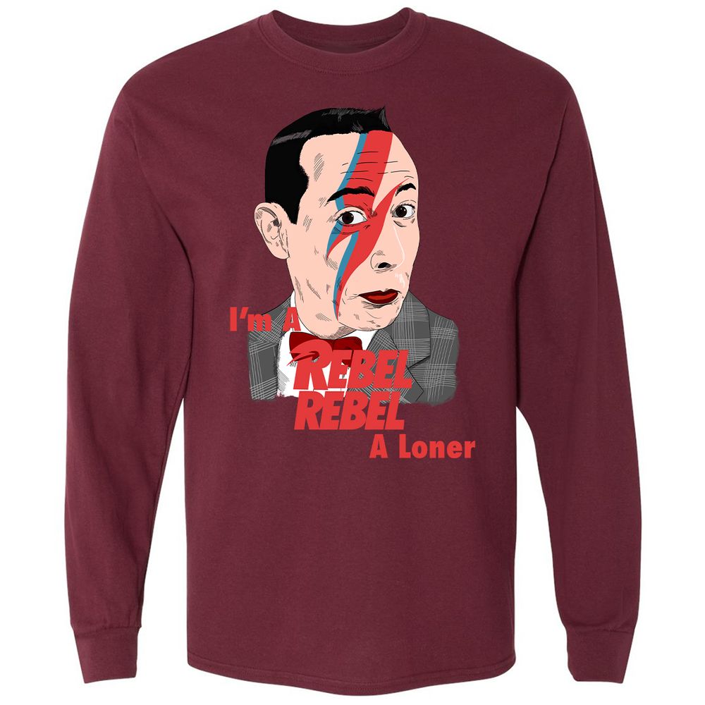 Long Sleeve T-Shirt - YZ2HCY3M - Maroon - 11