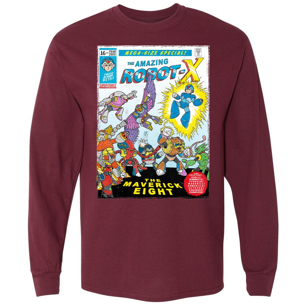 Long Sleeve T-Shirt - 1Q4FUYPH - Maroon - 11