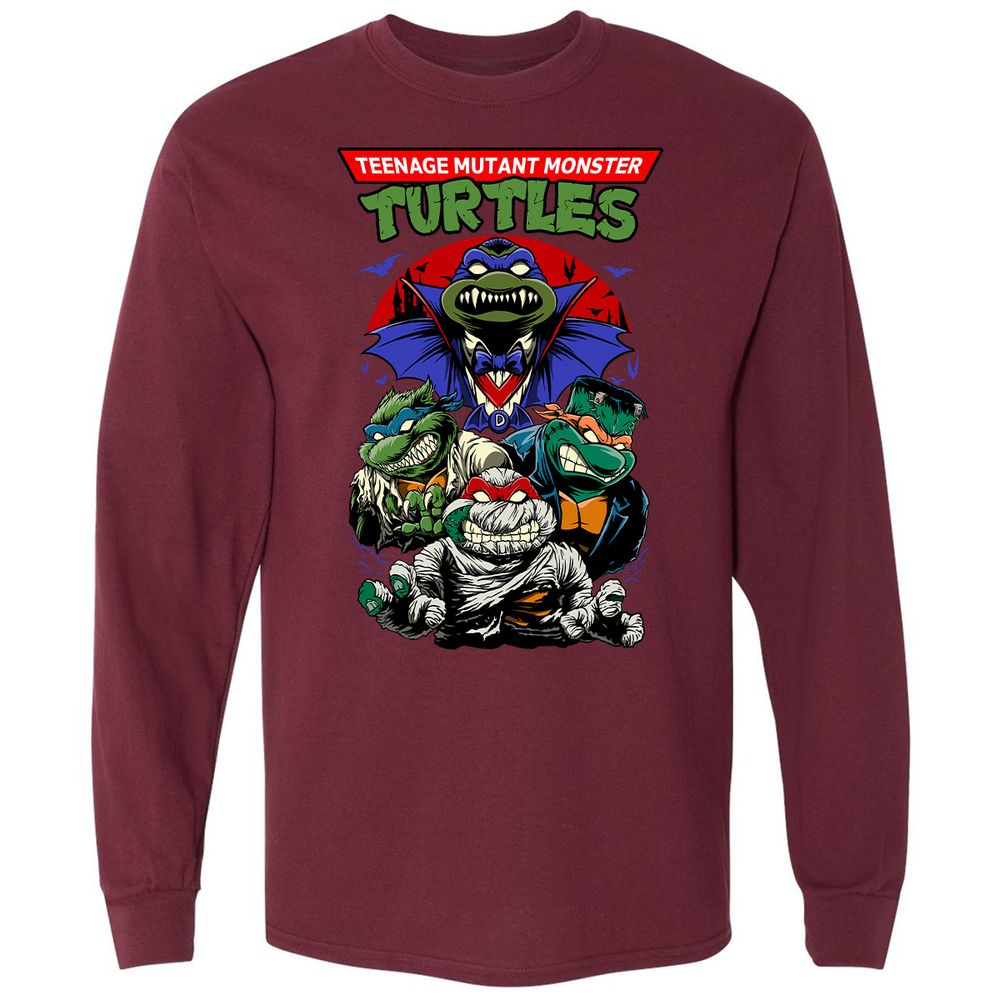 Long Sleeve T-Shirt - N9V5LSQU - Maroon - 11