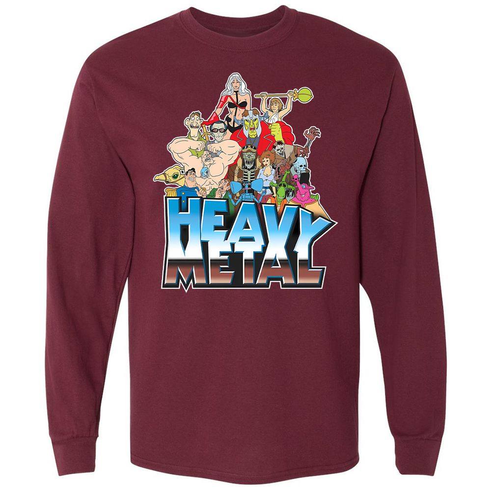 Long Sleeve T-Shirt - 92U6D8L6 - Maroon - 11