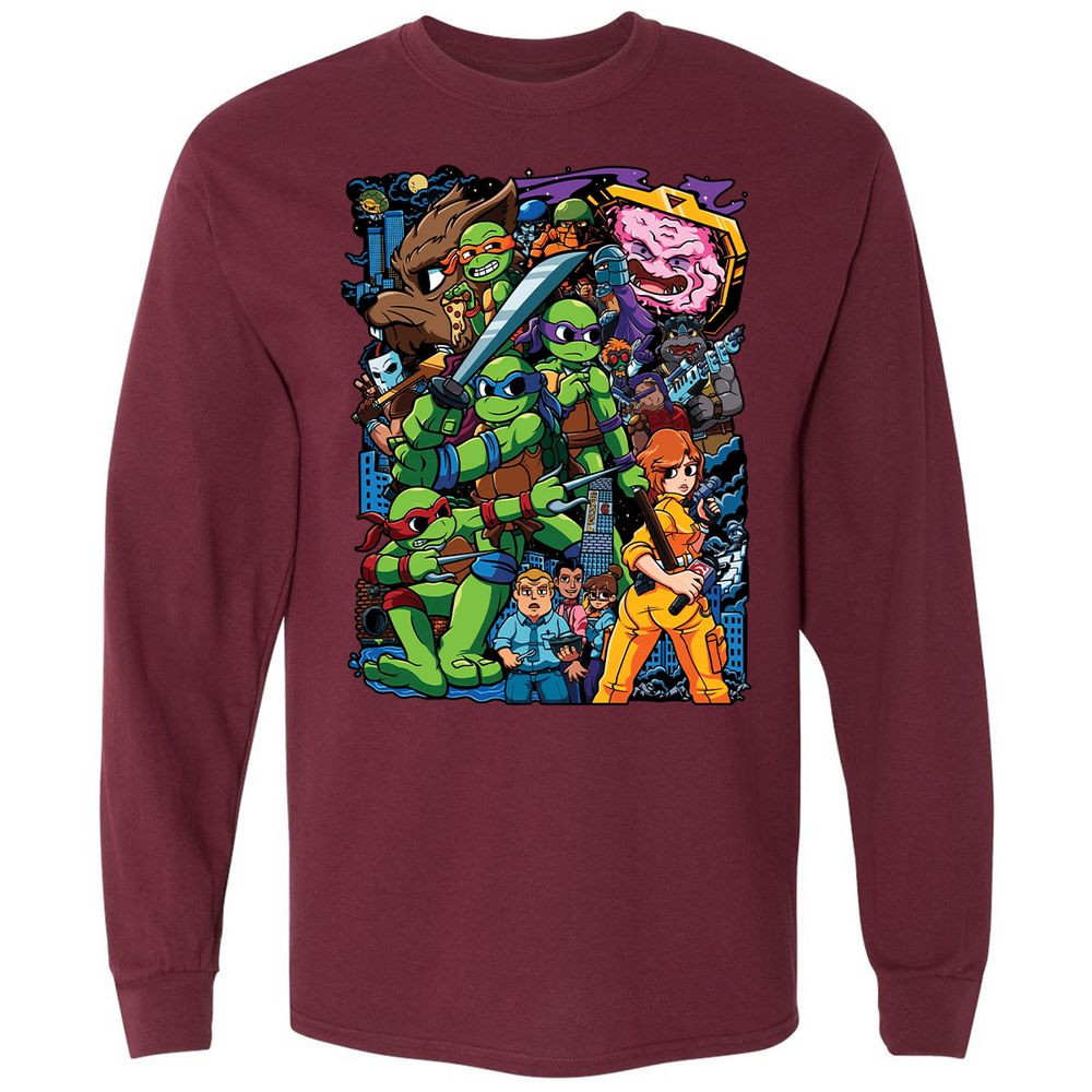 Long Sleeve T-Shirt - 213VCH8N - Maroon - 11