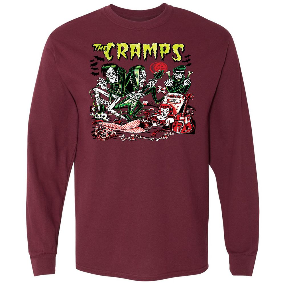 Long Sleeve T-Shirt - Z1FQWQGG - Maroon - 11