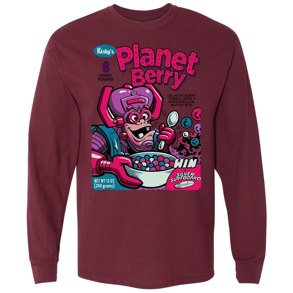 Long Sleeve T-Shirt - VHXQBANS - Maroon - 11