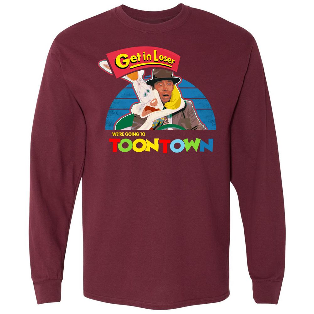 Long Sleeve T-Shirt - 75U7YDHN - Maroon - 11