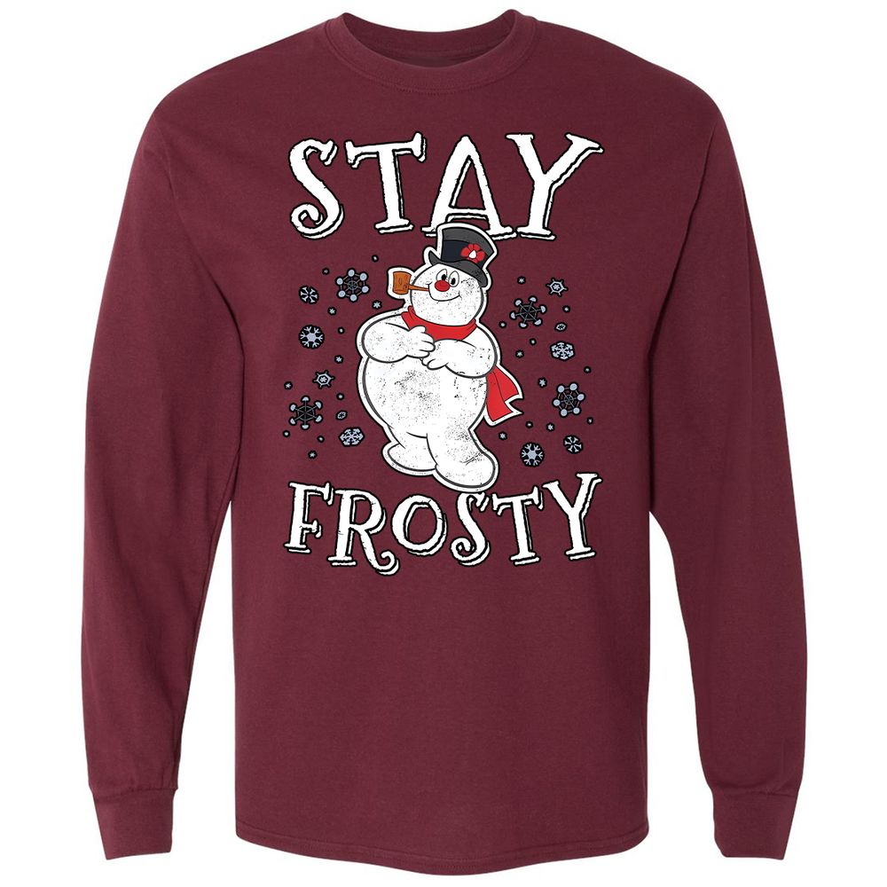 Long Sleeve T-Shirt - D81LC9U4 - Maroon - 11
