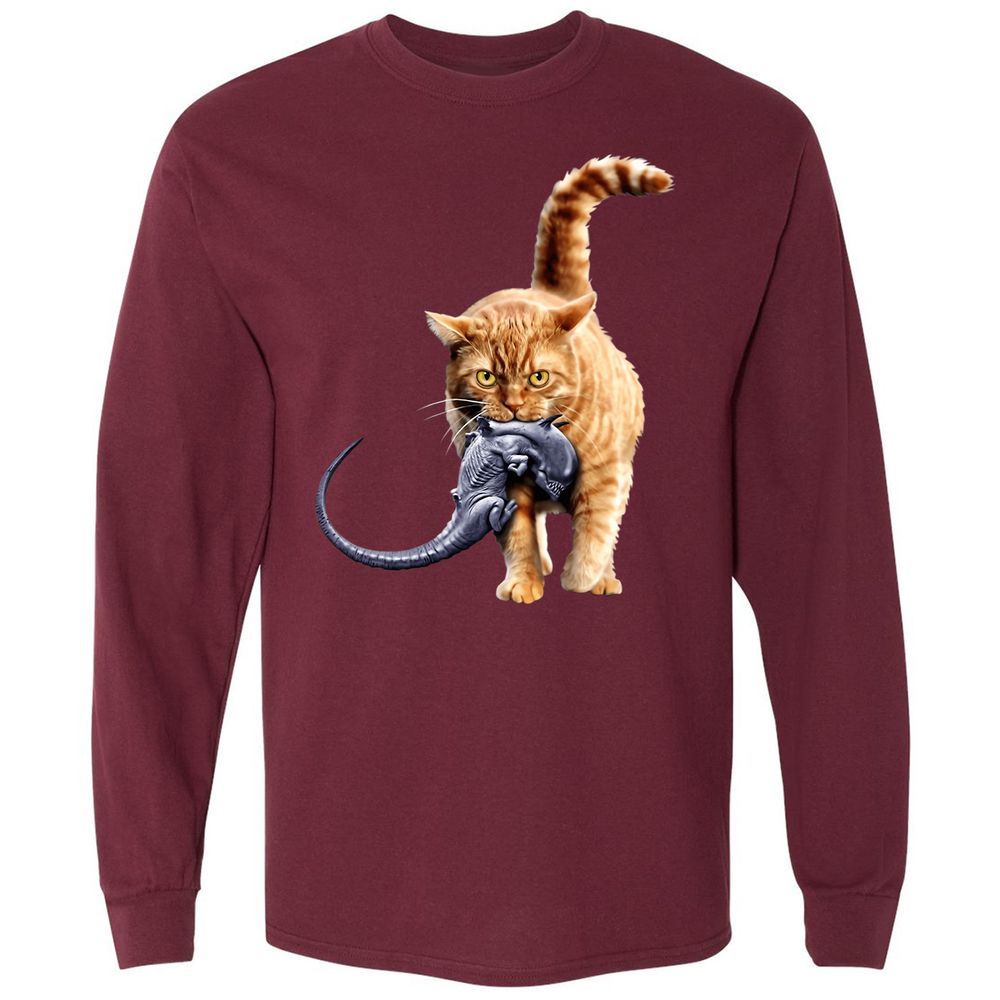 Long Sleeve T-Shirt - LHUPHSLP - Maroon - 11