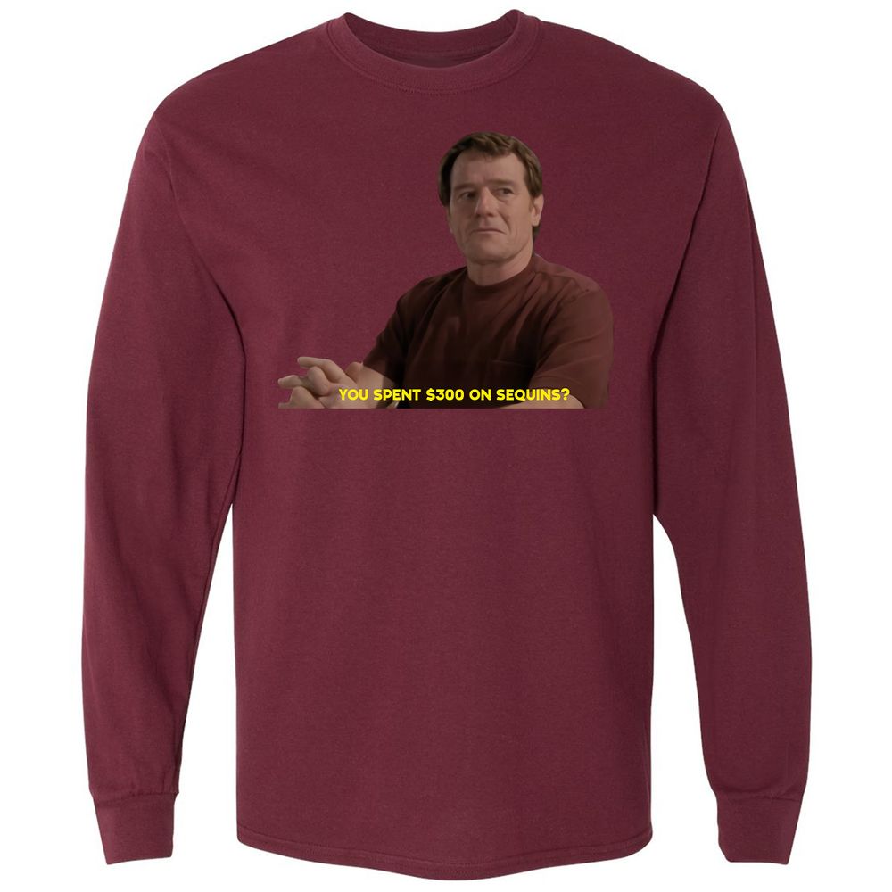 Long Sleeve T-Shirt - TTT6JHFK - Maroon - 11