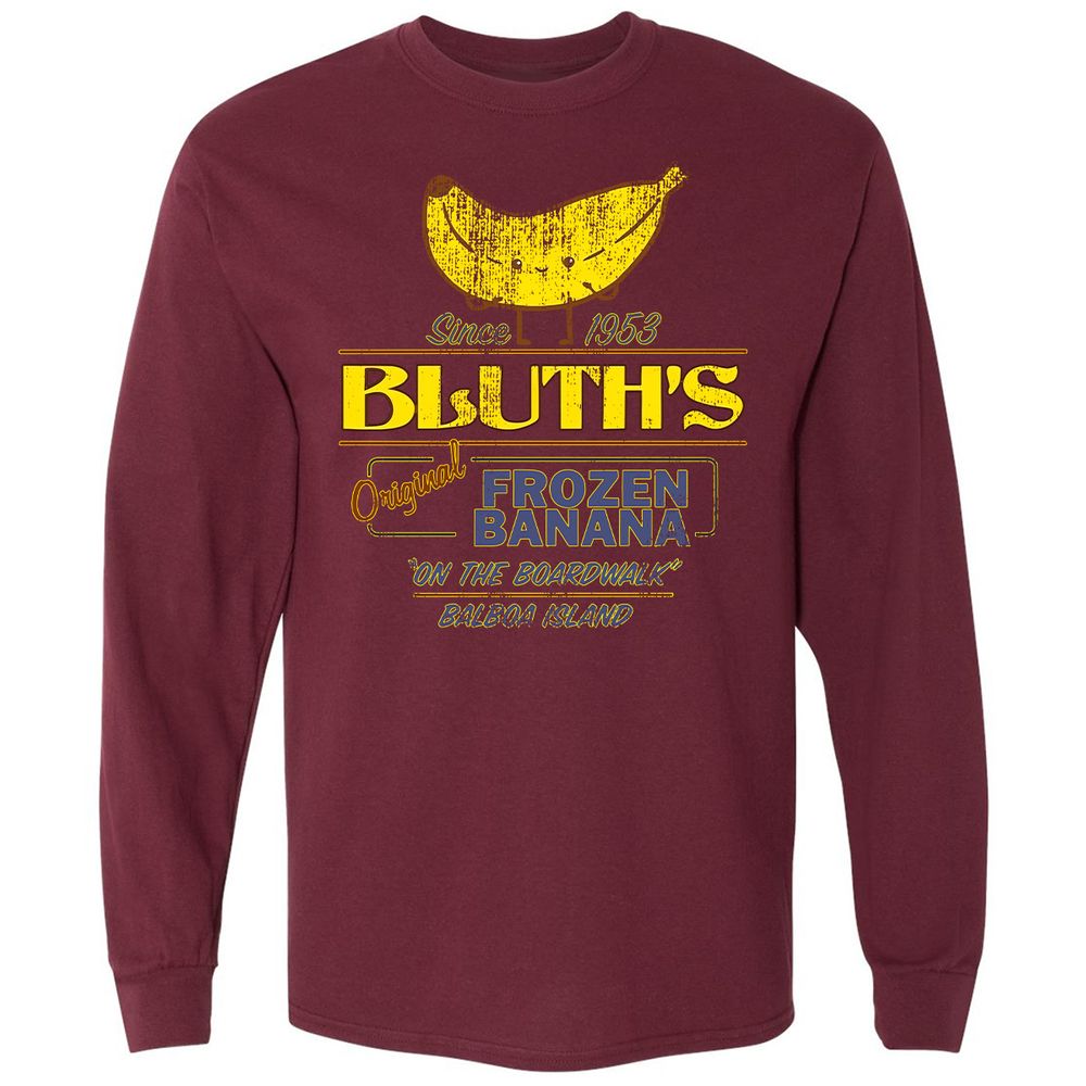 Long Sleeve T-Shirt - JLGN5UH1 - Maroon - 11