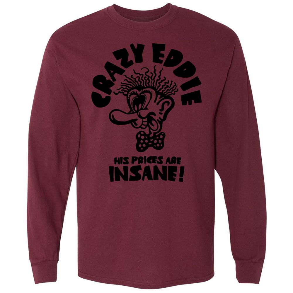 Long Sleeve T-Shirt - U8BYAMH5 - Maroon - 11
