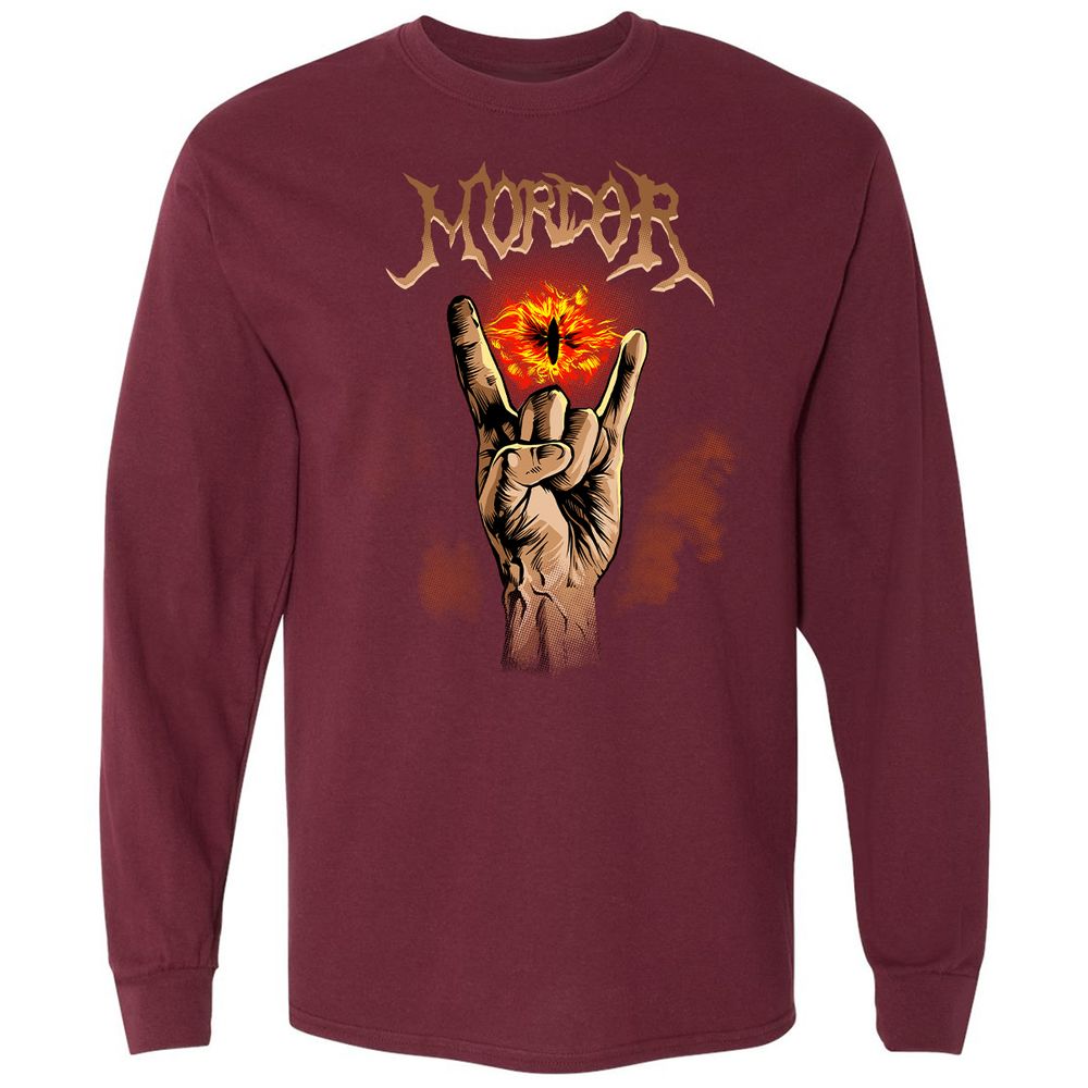 Long Sleeve T-Shirt - 7YRY6UP1 - Maroon - 11
