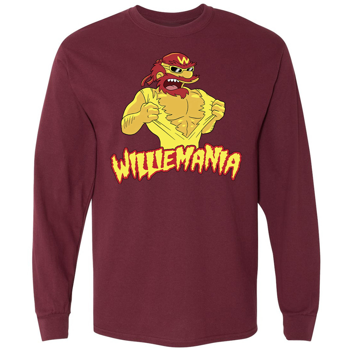 Long Sleeve T-Shirt - PMAVC7GN - Maroon - 11