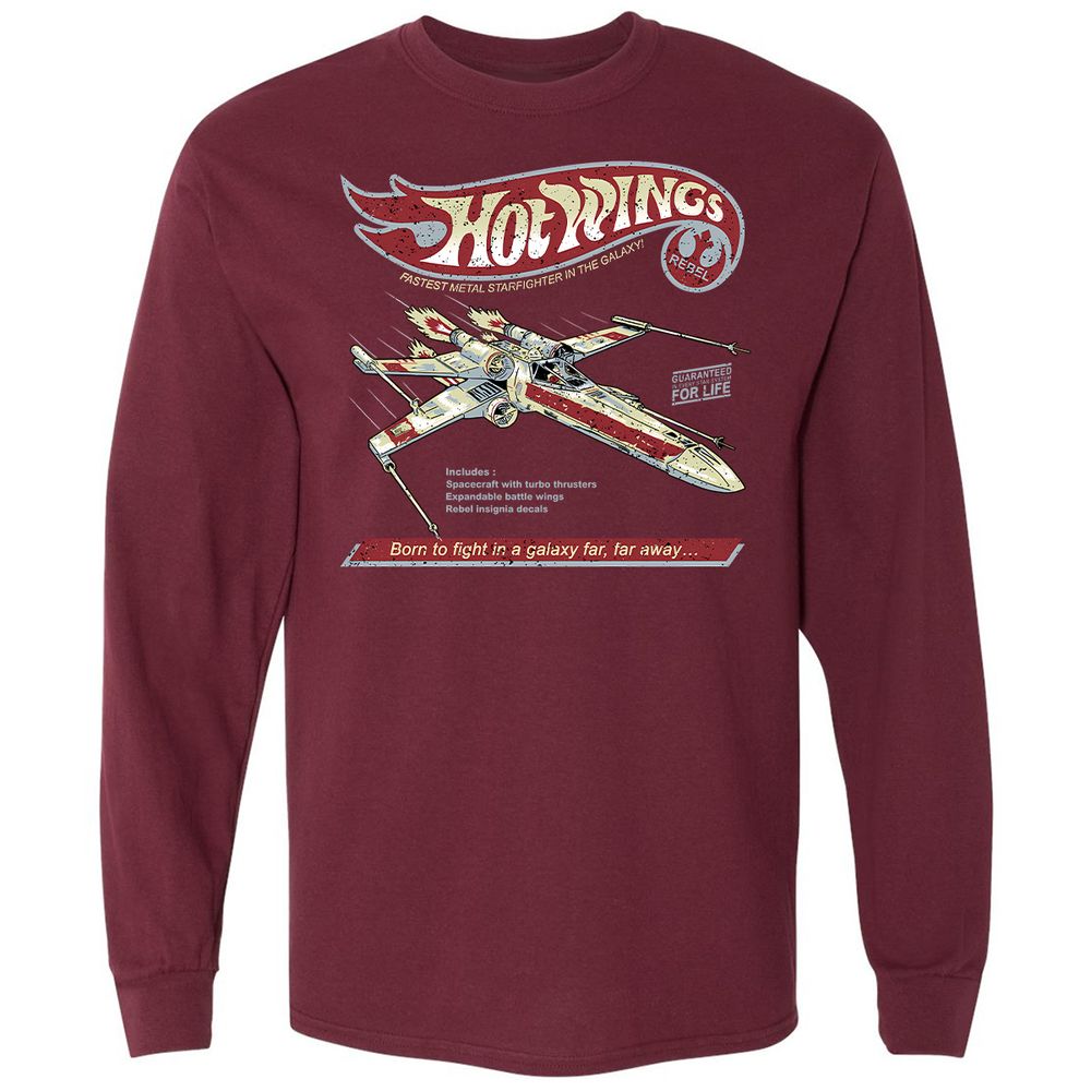 Long Sleeve T-Shirt - EWKNTFVW - Maroon - 11