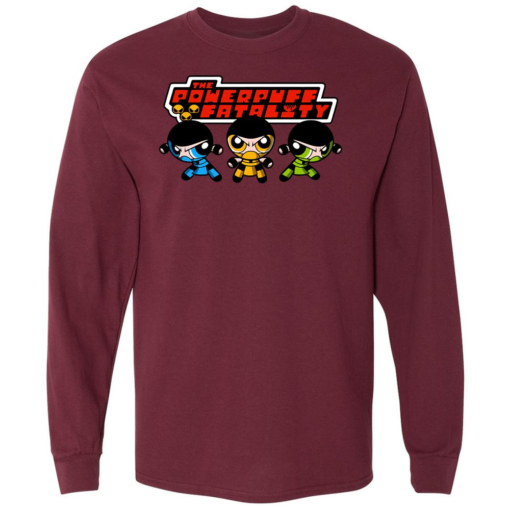 Long Sleeve T-Shirt - QPYDRZFX - Maroon - 11