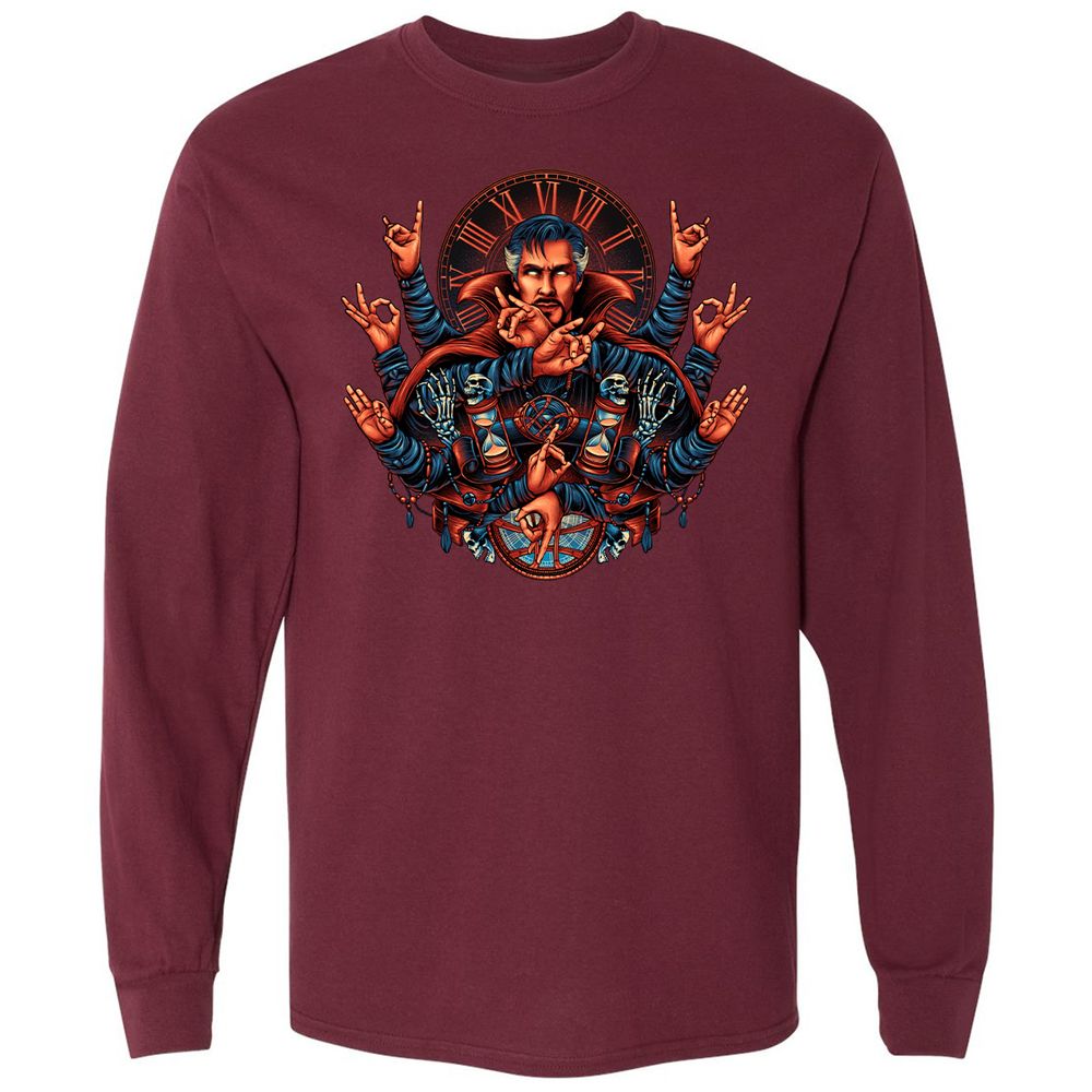 Long Sleeve T-Shirt - DHNABUEM - Maroon - 11