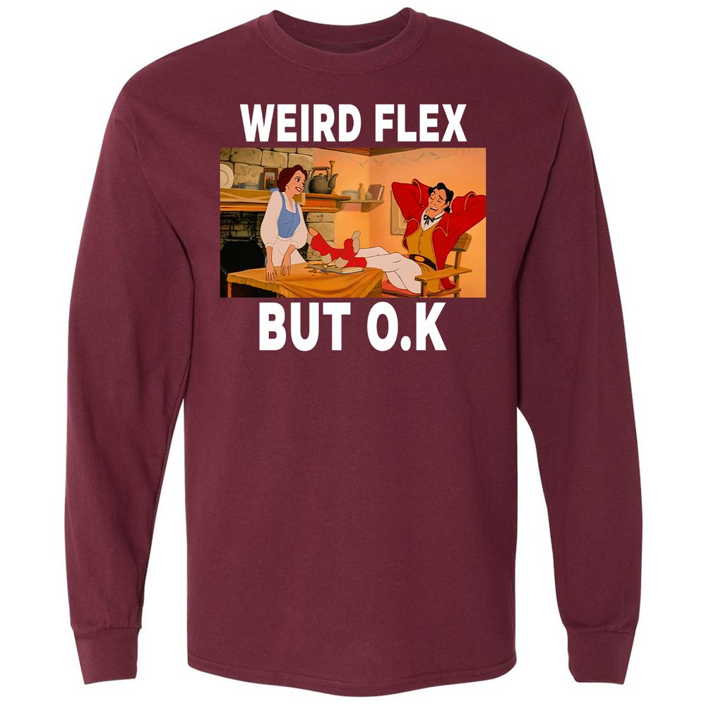 Long Sleeve T-Shirt - PN1BTE7B - Maroon - 11