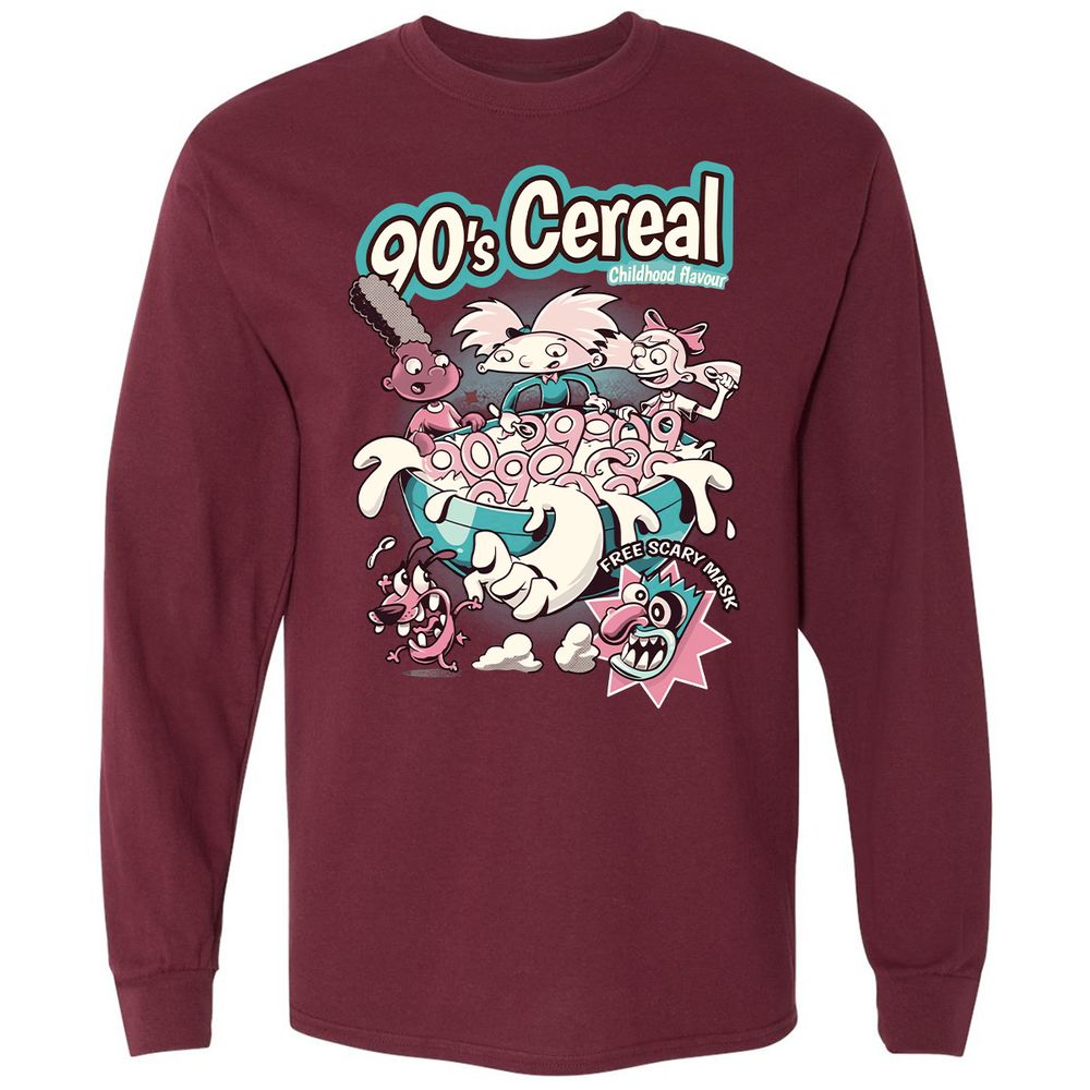 Long Sleeve T-Shirt - TRBF1XJU - Maroon - 11