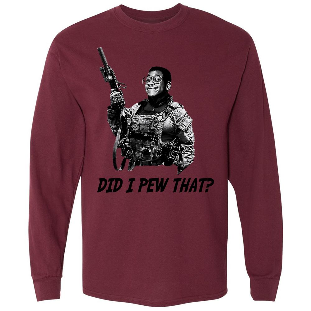 Long Sleeve T-Shirt - W4PJVRGW - Maroon - 11