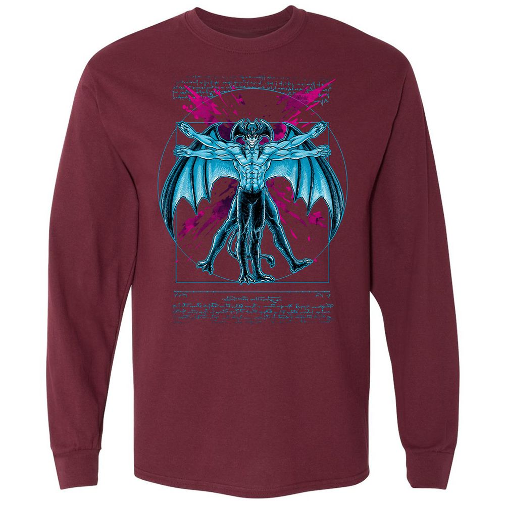 Long Sleeve T-Shirt - 158Y3DMZ - Maroon - 11