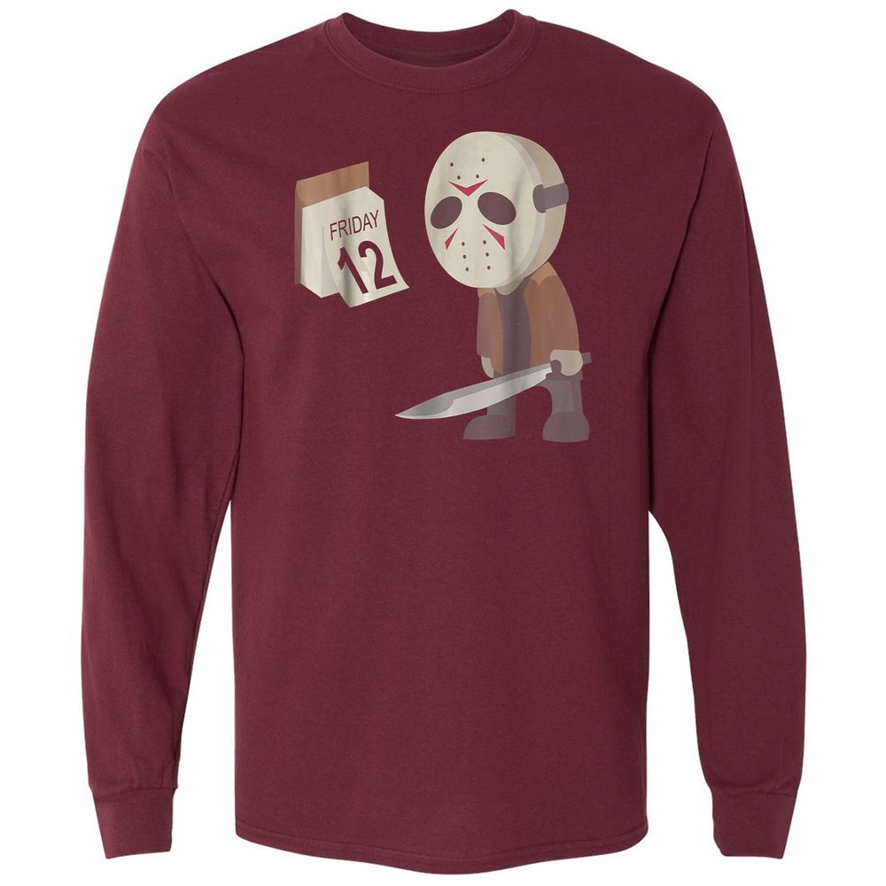 Long Sleeve T-Shirt - 81MVWXVT - Maroon - 11