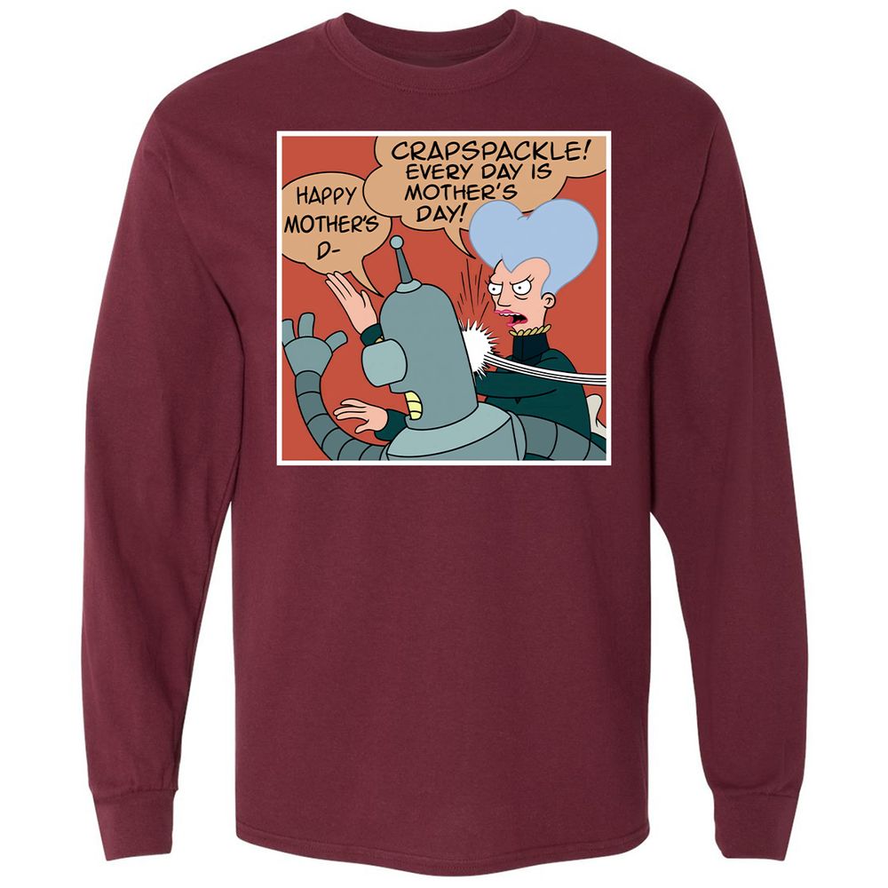 Long Sleeve T-Shirt - 3YC1DFGN - Maroon - 11