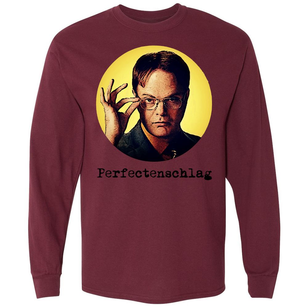 Long Sleeve T-Shirt - HX6BLYMS - Maroon - 11