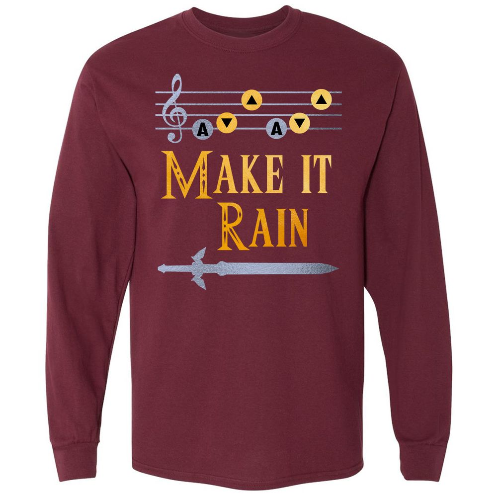 Long Sleeve T-Shirt - 3UW6ZF11 - Maroon - 11