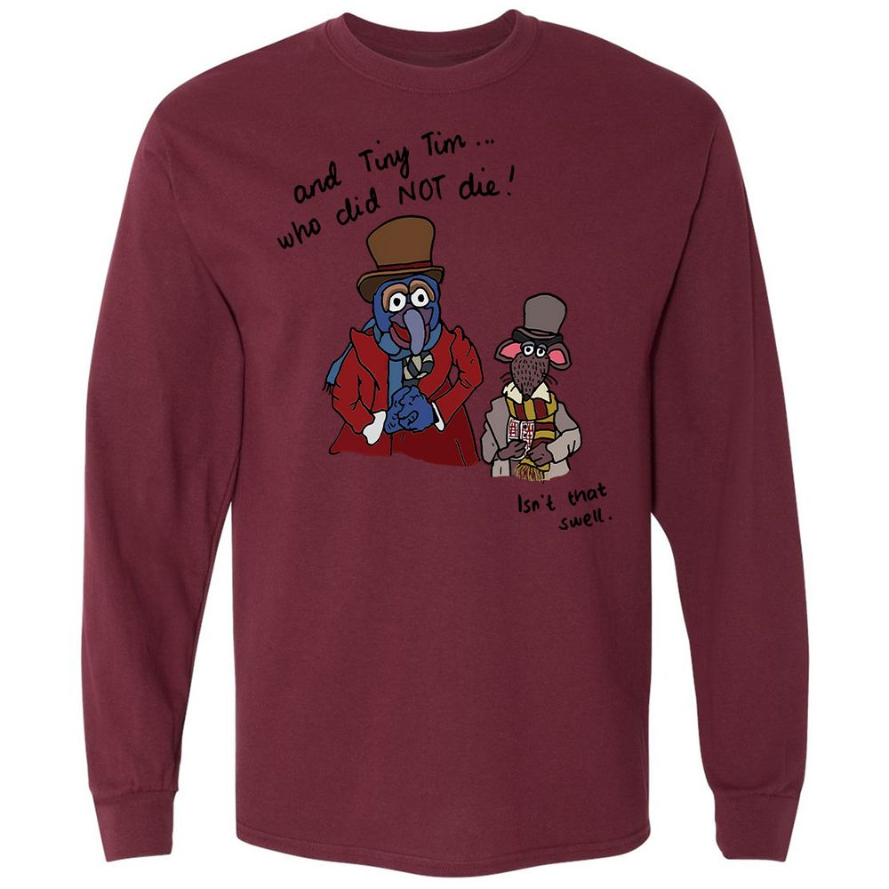 Long Sleeve T-Shirt - QLGNBJAZ - Maroon - 11