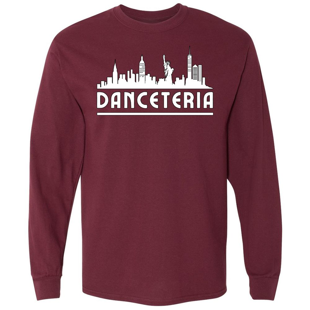 Long Sleeve T-Shirt - Q5X8BCT8 - Maroon - 11