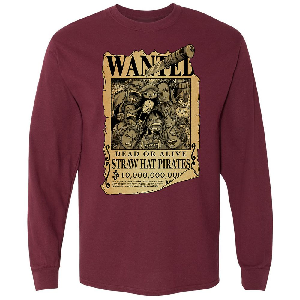 Long Sleeve T-Shirt - WJS3NWWL - Maroon - 11