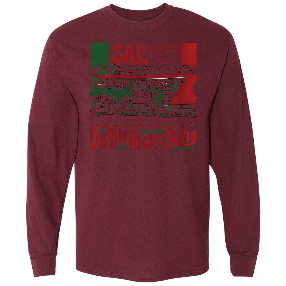 Long Sleeve T-Shirt - 2KTHG4YA - Maroon - 11