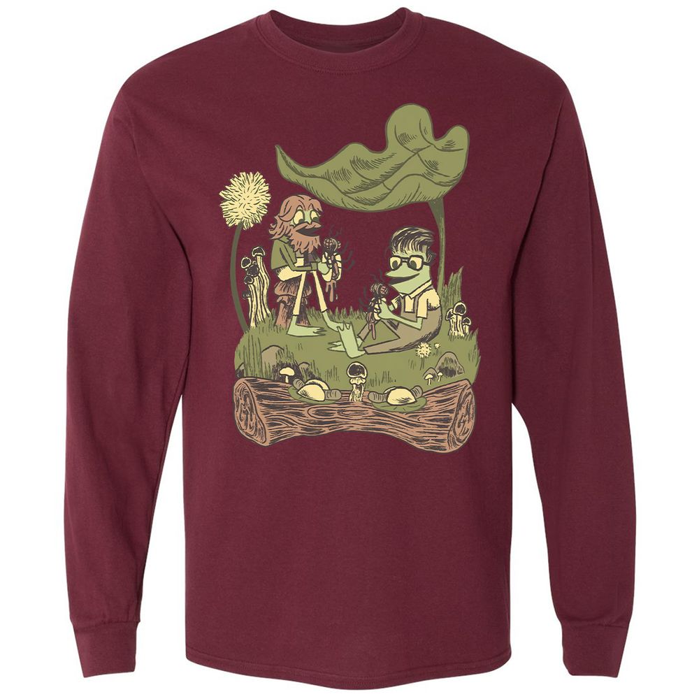 Long Sleeve T-Shirt - MFGLWEJ2 - Maroon - 11