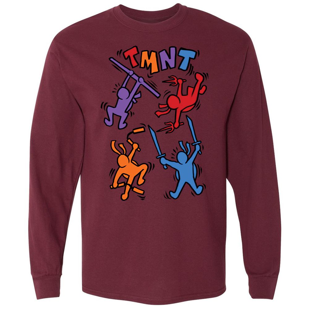 Long Sleeve T-Shirt - AVSX8JQS - Maroon - 11