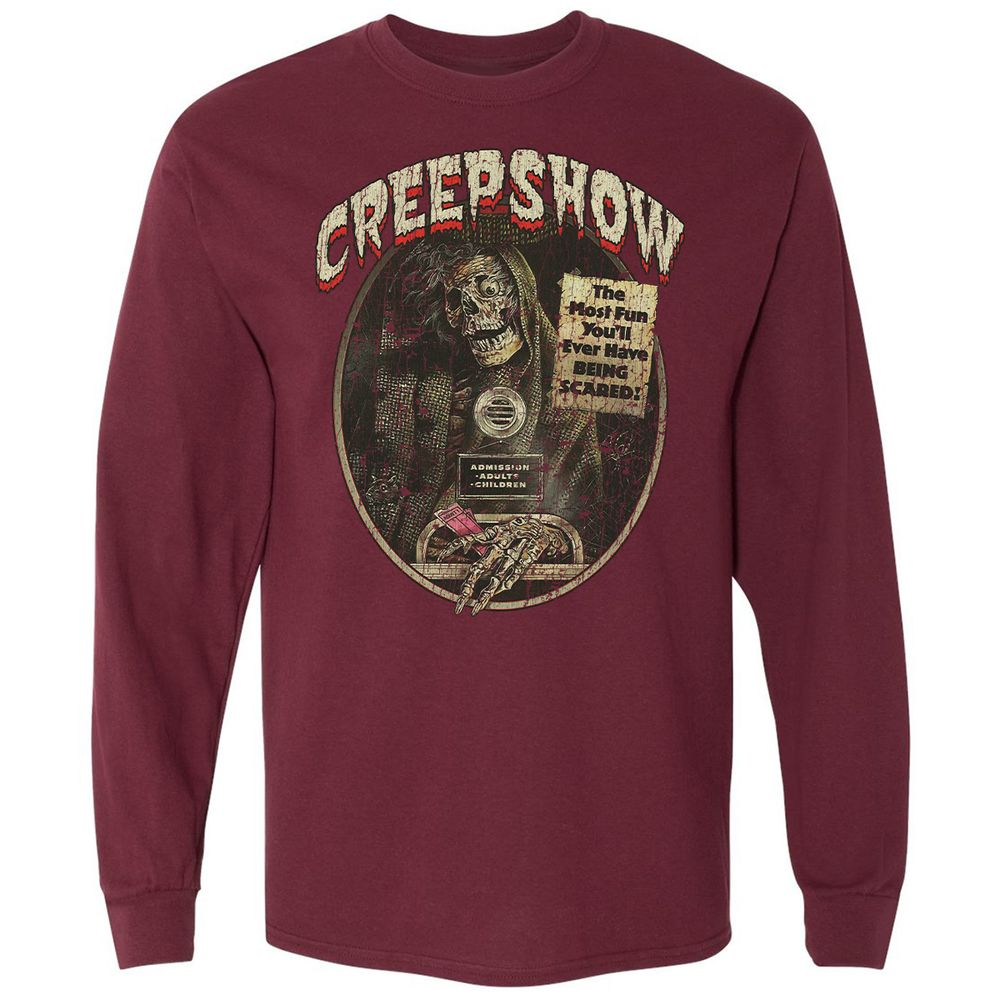 Long Sleeve T-Shirt - Y2YUQX5F - Maroon - 11