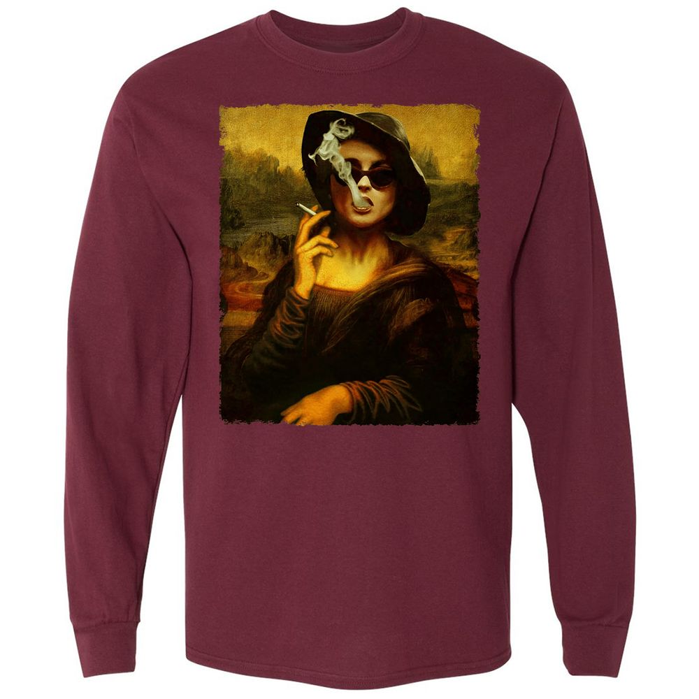 Long Sleeve T-Shirt - REQLPQFD - Maroon - 11