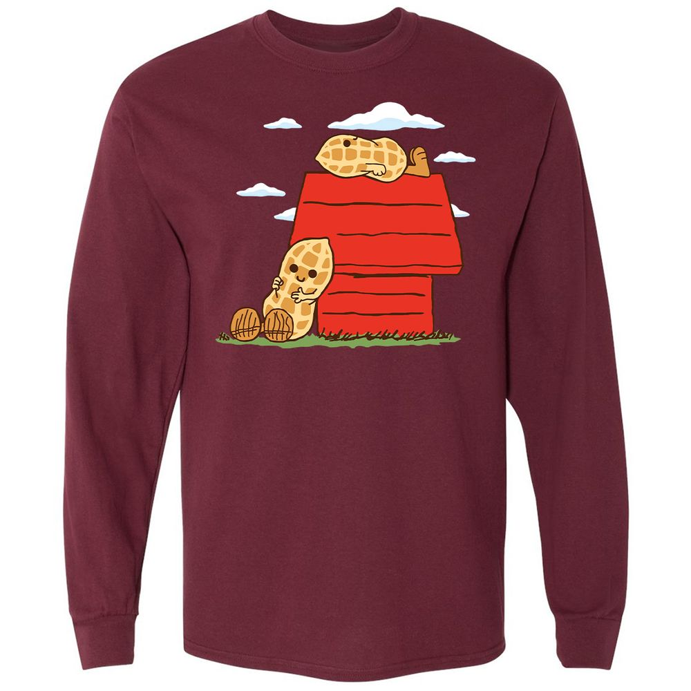 Long Sleeve T-Shirt - NQFU6GRX - Maroon - 11