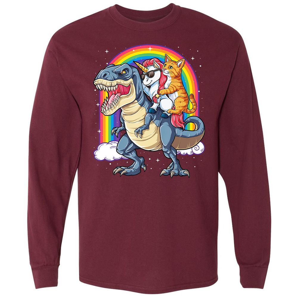 Long Sleeve T-Shirt - 2PU4YCMT - Maroon - 11