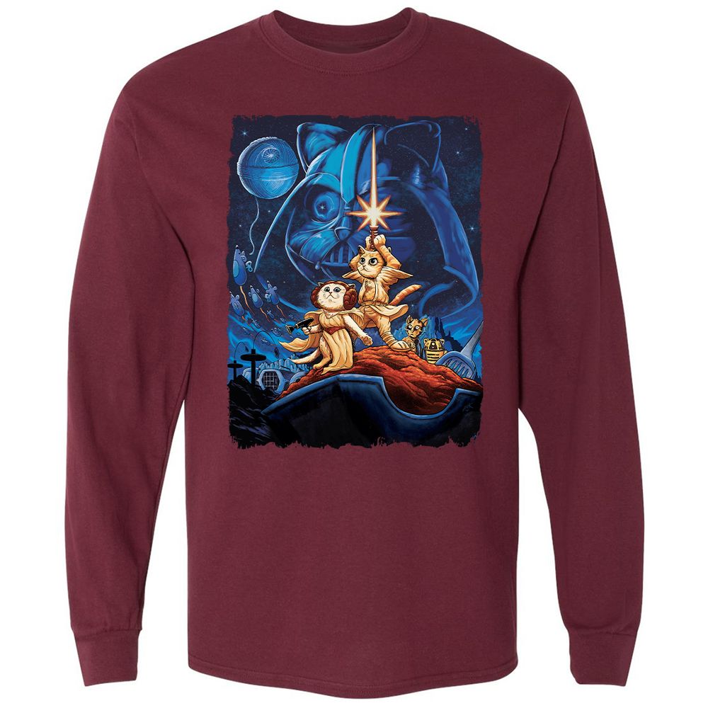 Long Sleeve T-Shirt - BX7Y6H8Y - Maroon - 11