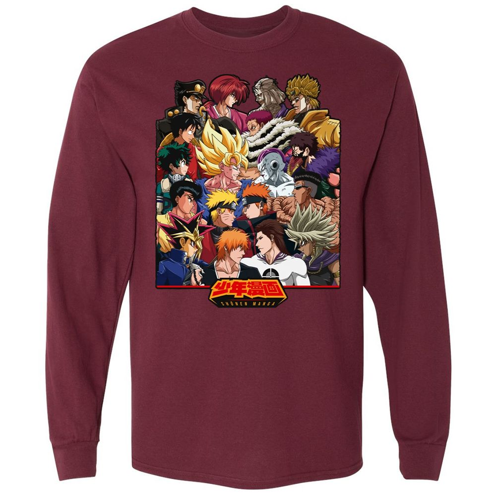 Long Sleeve T-Shirt - KUD3Y13E - Maroon - 11