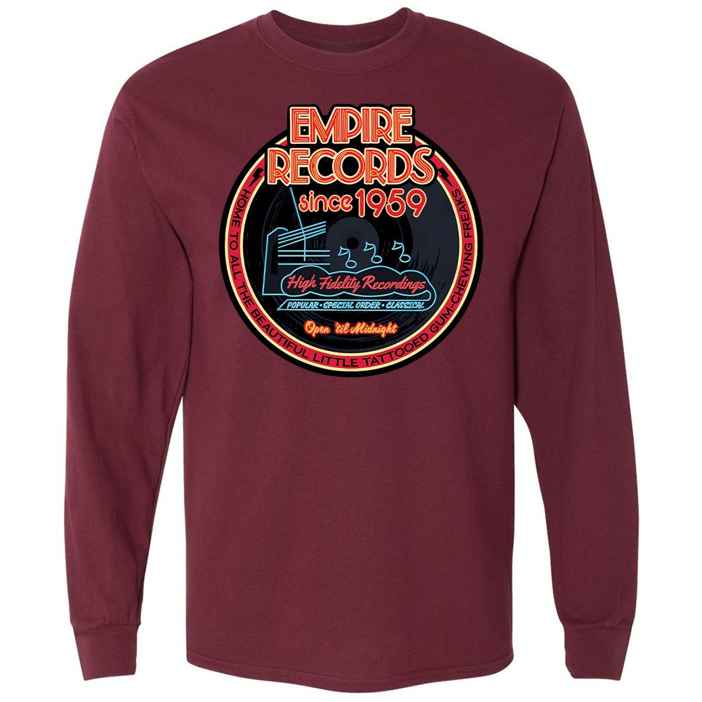 Long Sleeve T-Shirt - Q5V2JKDV - Maroon - 11