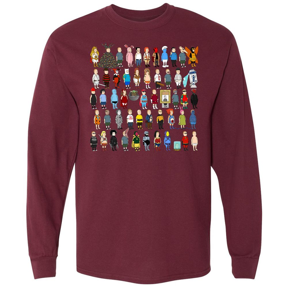 Long Sleeve T-Shirt - F666QLFT - Maroon - 11