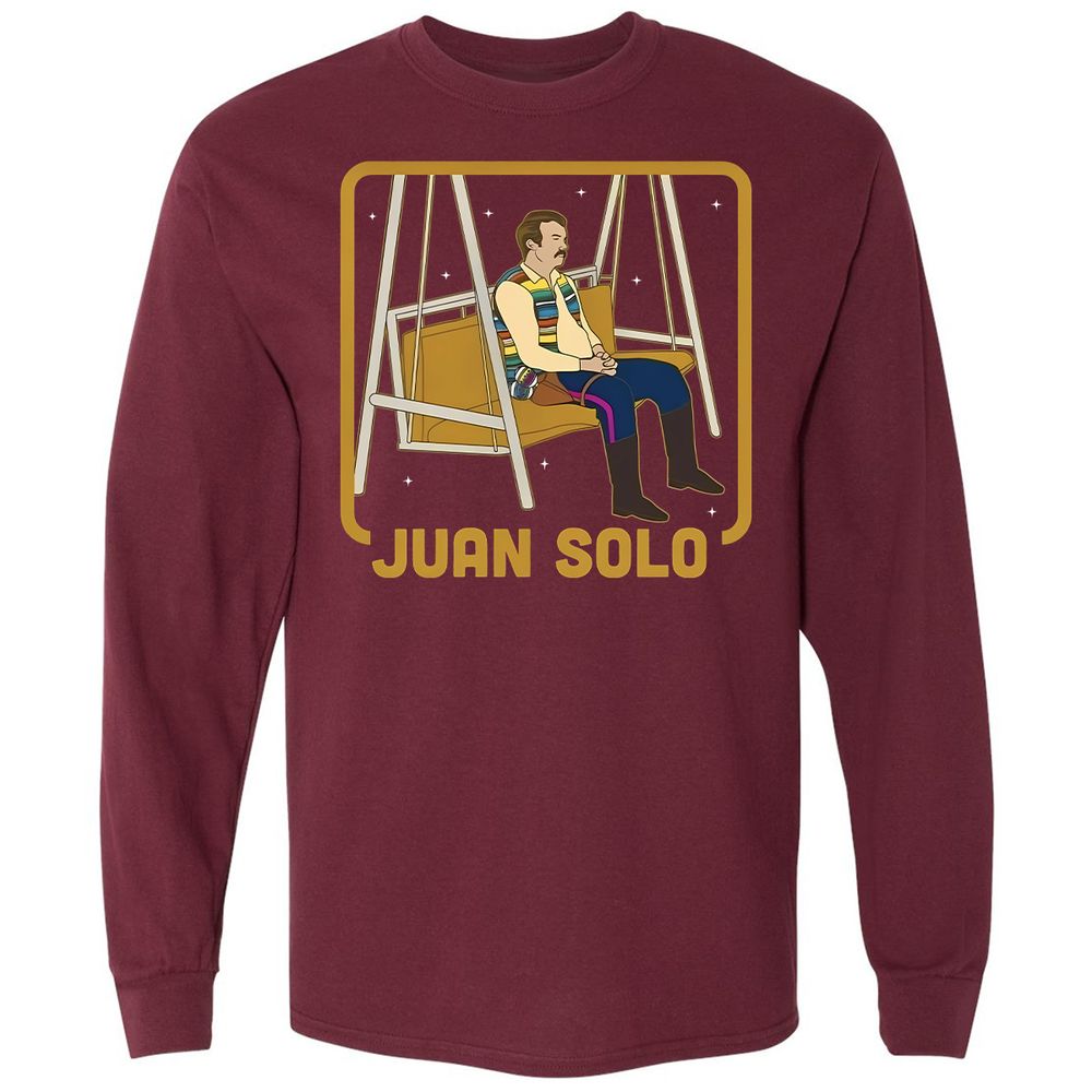 Long Sleeve T-Shirt - T4UP7Z6J - Maroon - 11