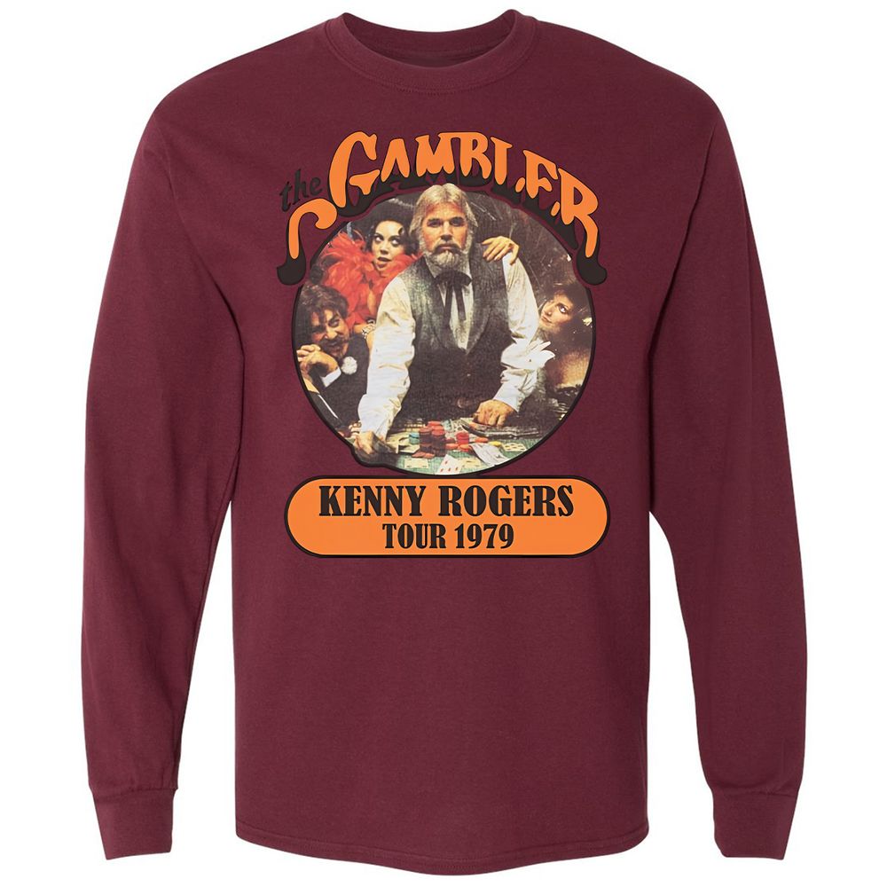 Long Sleeve T-Shirt - U7BQWWPM - Maroon - 11