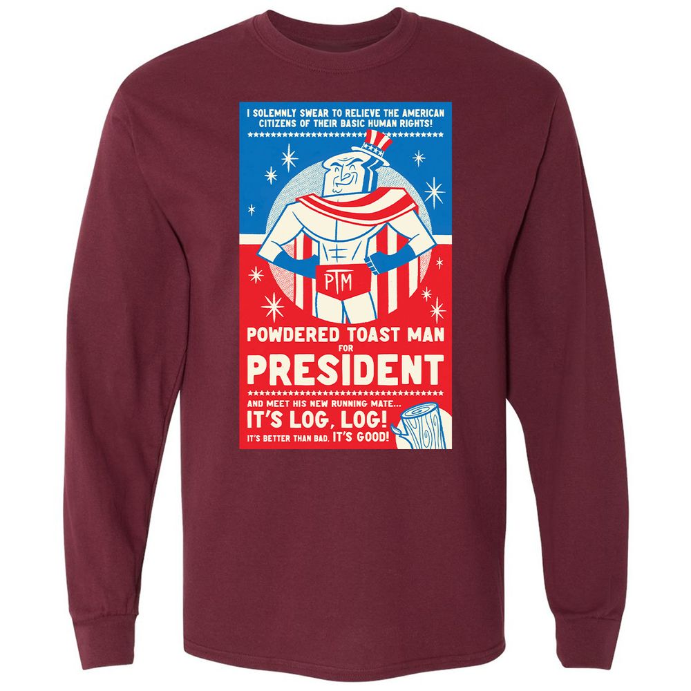 Long Sleeve T-Shirt - C5U9NM27 - Maroon - 11