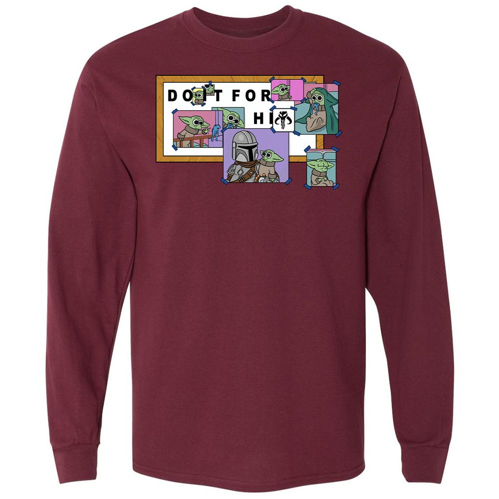 Long Sleeve T-Shirt - UGHQRCDP - Maroon - 11